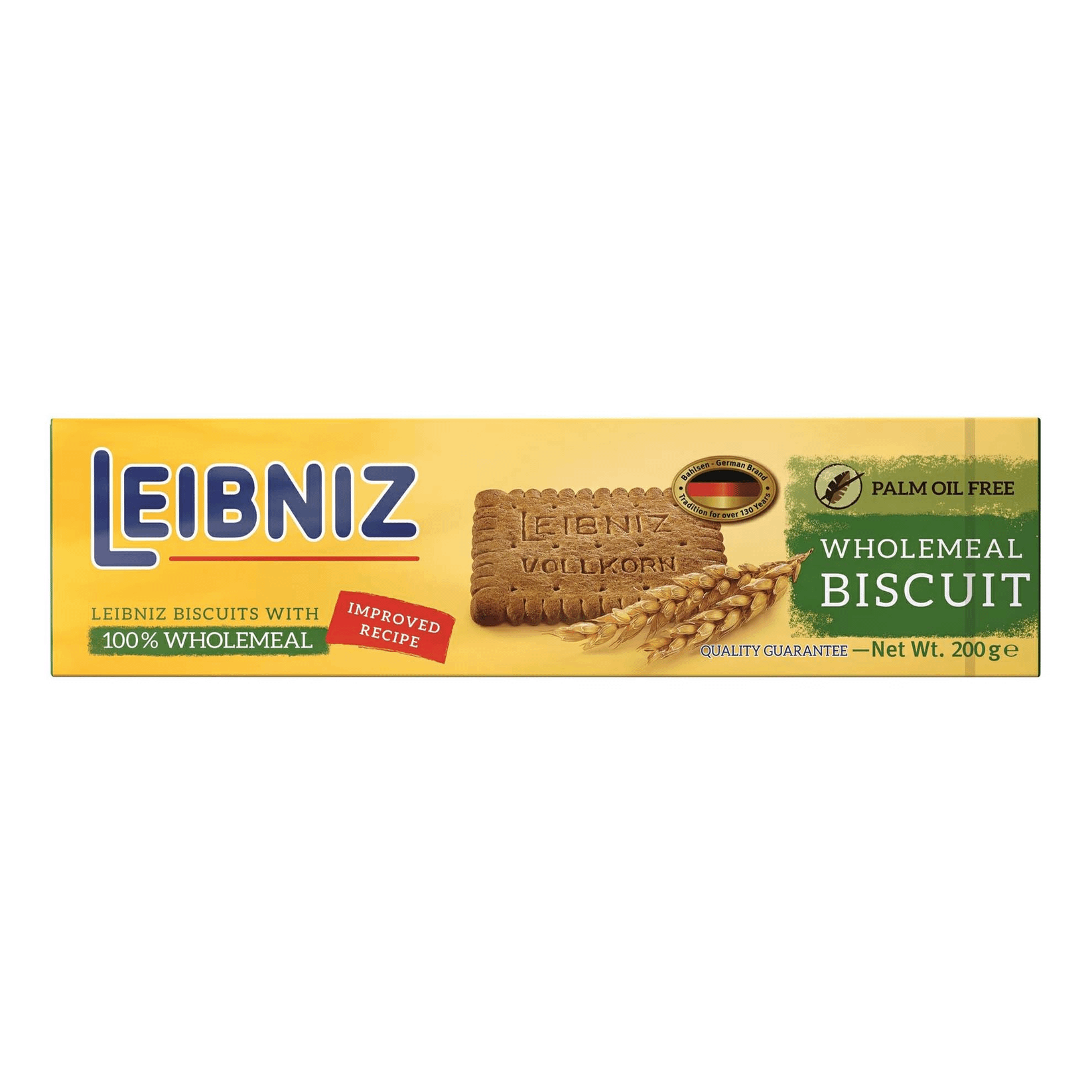 Печенье Bahlsen Leibniz Wholemeal Biscuit хрустящее цельнозерновое, 200 г