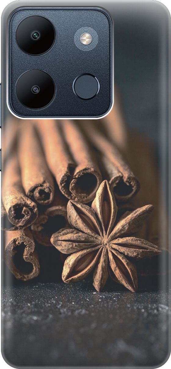 

Чехол на Infinix Smart 7/Tecno Spark Go 2023/Pop 7/Pop 7 Pro "Корица", Коричневый;серый, 158844