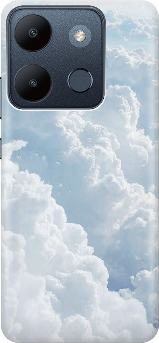 

Чехол на Infinix Smart 7/Tecno Spark Go 2023/Pop 7/Pop 7 Pro "Кучевые облака", Белый;голубой, 158846