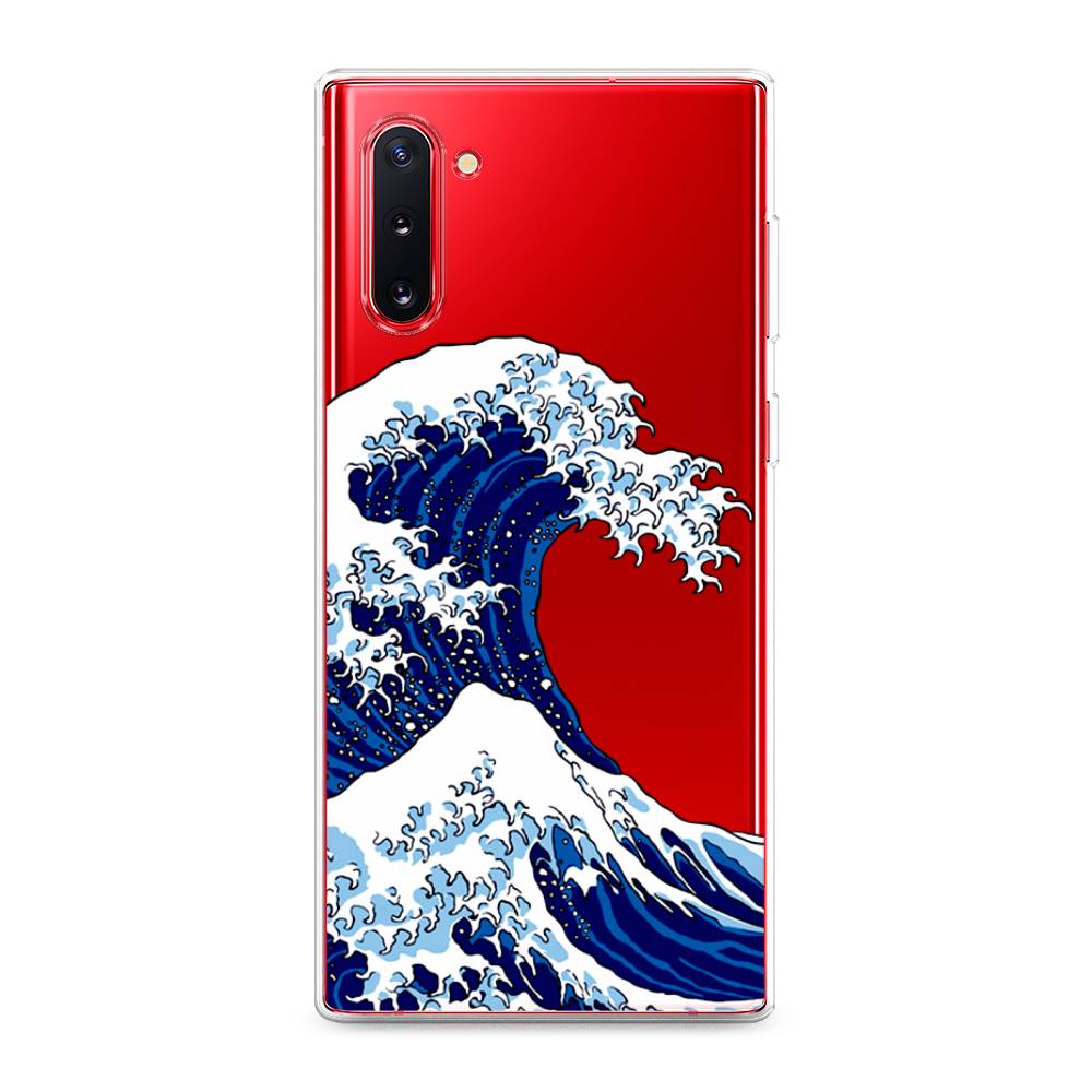 

Чехол Awog на Samsung Galaxy Note 10 "Волна в Канагаве", Разноцветный, 28650-4