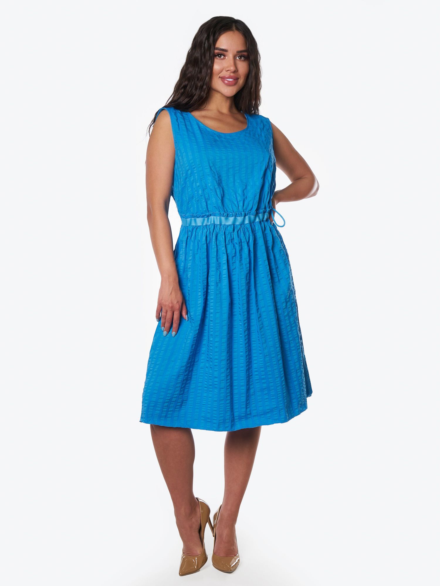 

Платье женское Gabriela 2997010 синее 48 RU, Синий, 2997010