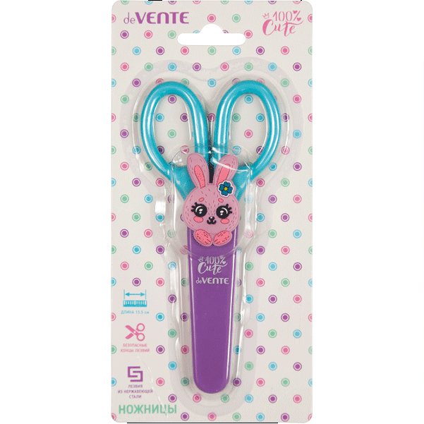 Ножницы детские 135см в футляре 100 Cute Rabbit блист 8010013 deVente 279₽