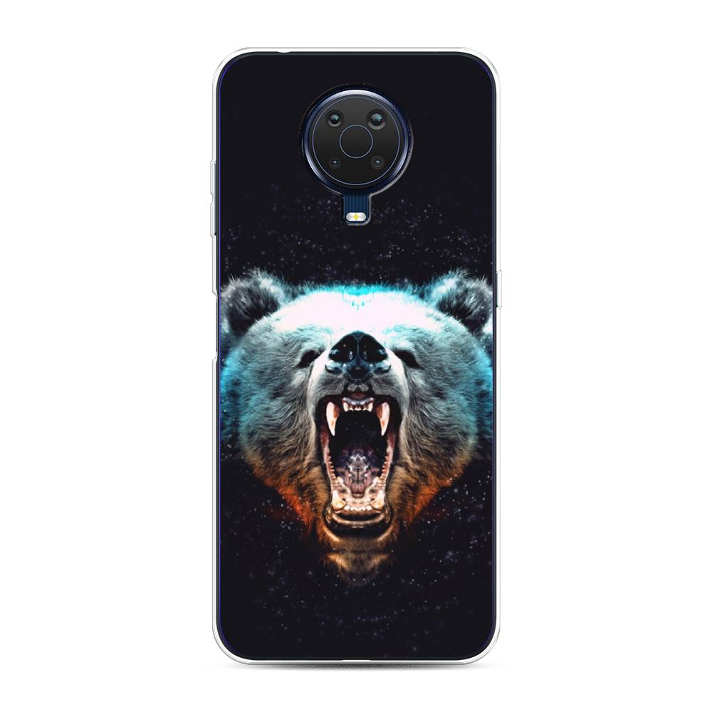 

Чехол Awog на Nokia G20 / Нокиа G20 "Медведь", Коричневый;голубой;черный, 124150-2