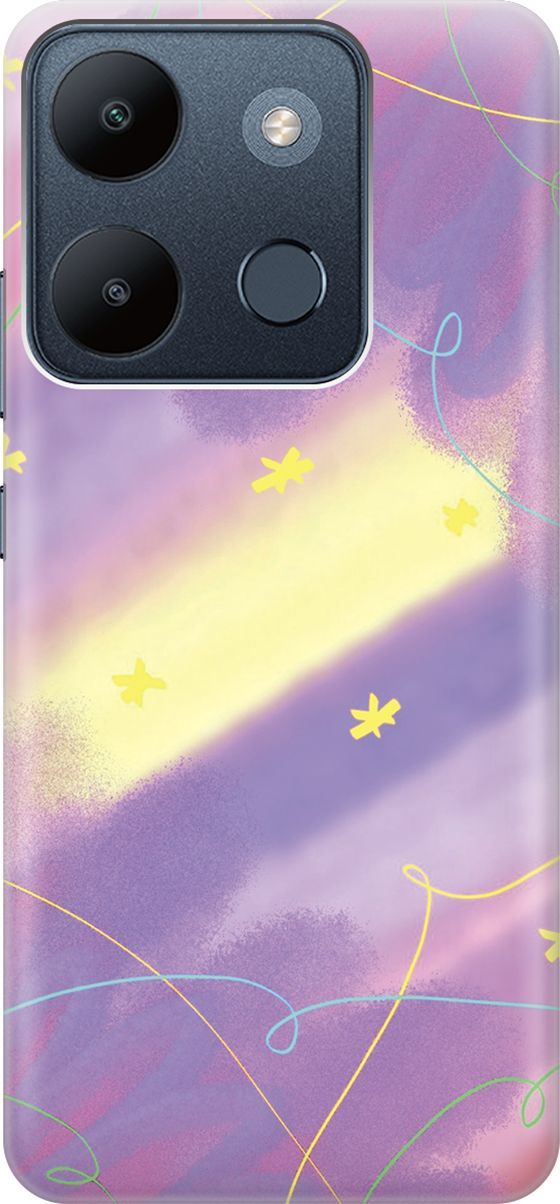 

Чехол на Infinix Smart 7/Tecno Spark Go 2023/Pop 7/Pop 7 Pro "Сиреневые сны", Желтый;фиолетовый, 158838
