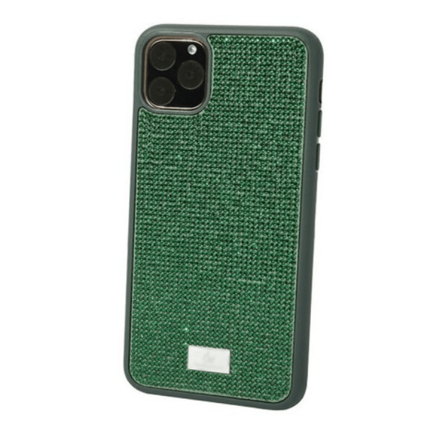 фото Чехол для iphone 12 pro max swarovski lc, зеленый nobrand