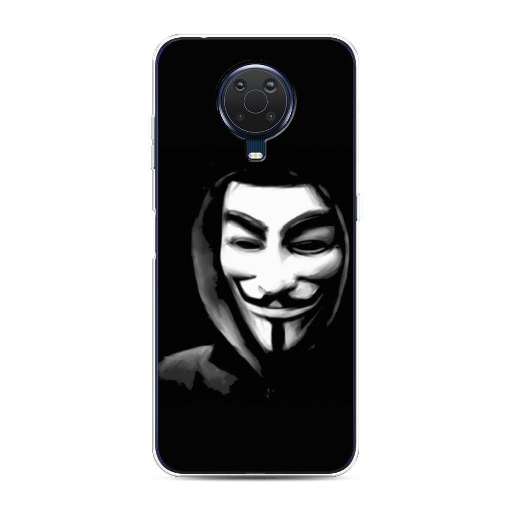 

Чехол Awog на Nokia G20 / Нокиа G20 "Анонимус", Черный;серый;белый, 124150-5