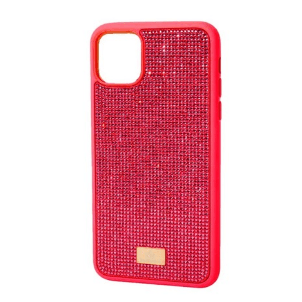 фото Чехол для iphone 12 pro max swarovski lc, красный nobrand