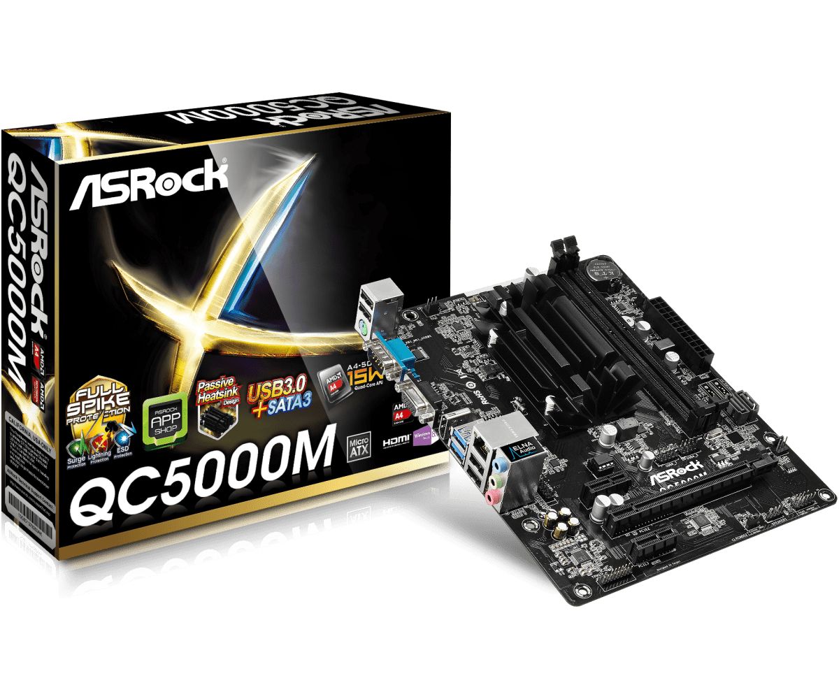 

Материнская плата ASRock QC5000M (QC5000M), QC5000M