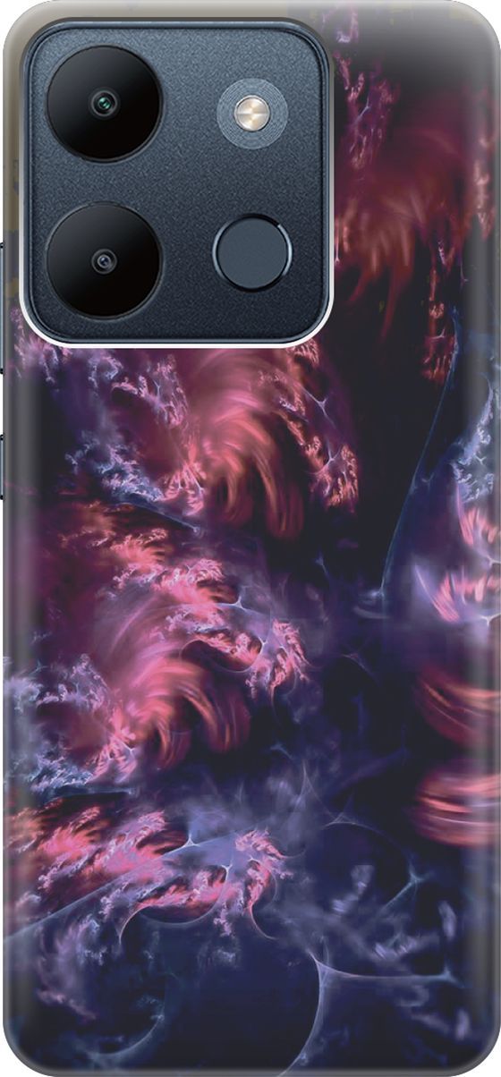 

Чехол на Infinix Smart 7/Tecno Spark Go 2023/Pop 7 Pro "Розово-фиолетовые молнии", Розовый;фиолетовый, 158833