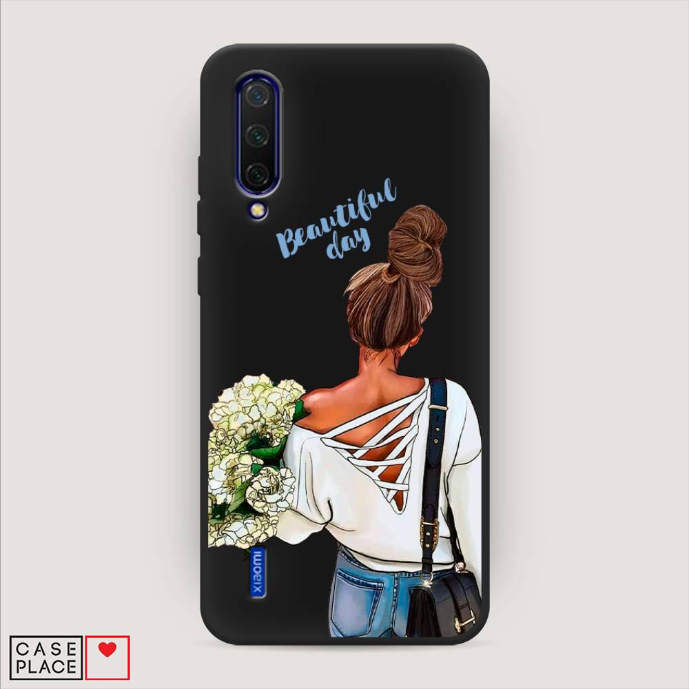 фото Матовый силиконовый чехол "beautiful day vector" на xiaomi mi a3 lite awog