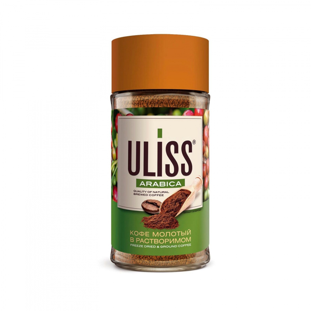 

Кофе Uliss Arabica, молотый в растворимом, 85 гр