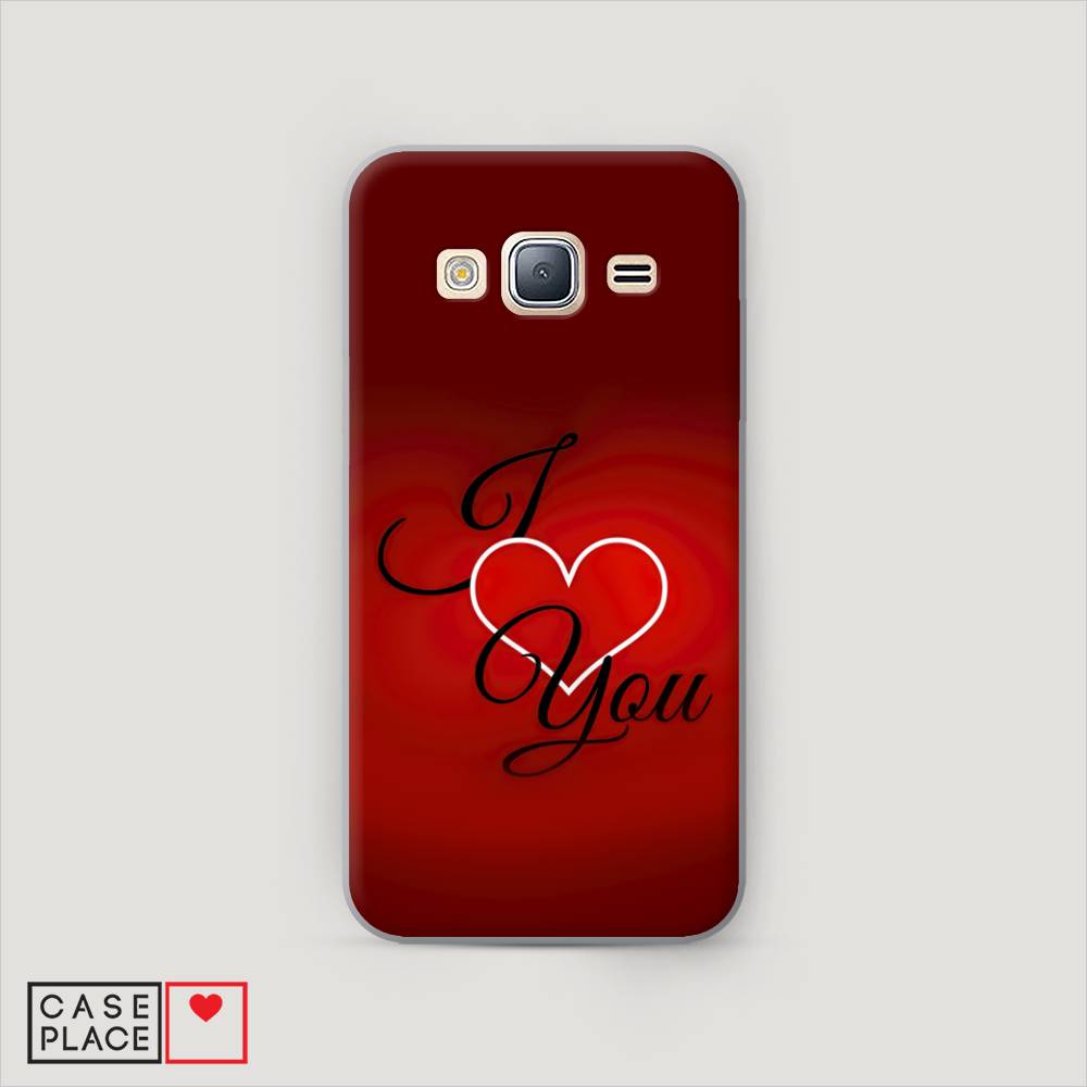 фото Чехол awog "i love you 3" для samsung galaxy j3 2016