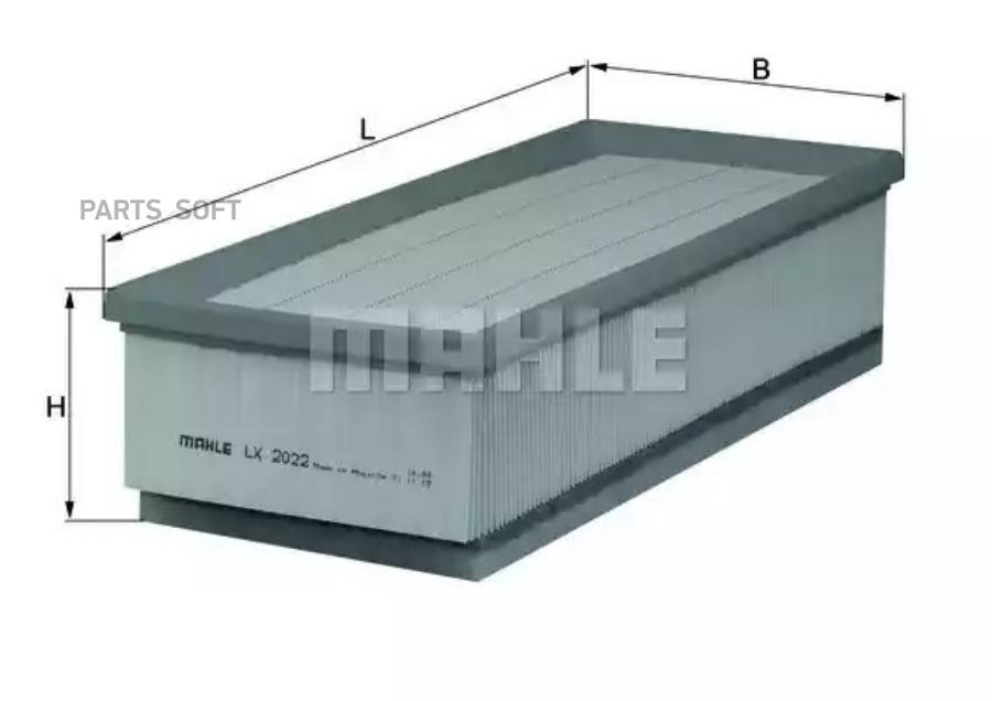 

Фильтр воздушный KNECHT/MAHLE LX2022 MAHLEKNECHT, LX2022