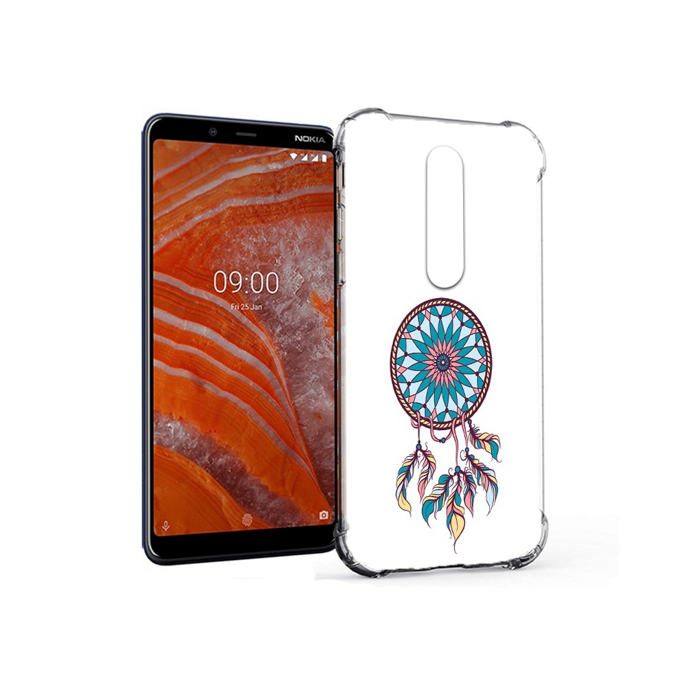 

Чехол MyPads Tocco для Nokia 3.1 Plus ловец снов синий (PT121397.96.443), Прозрачный, Tocco
