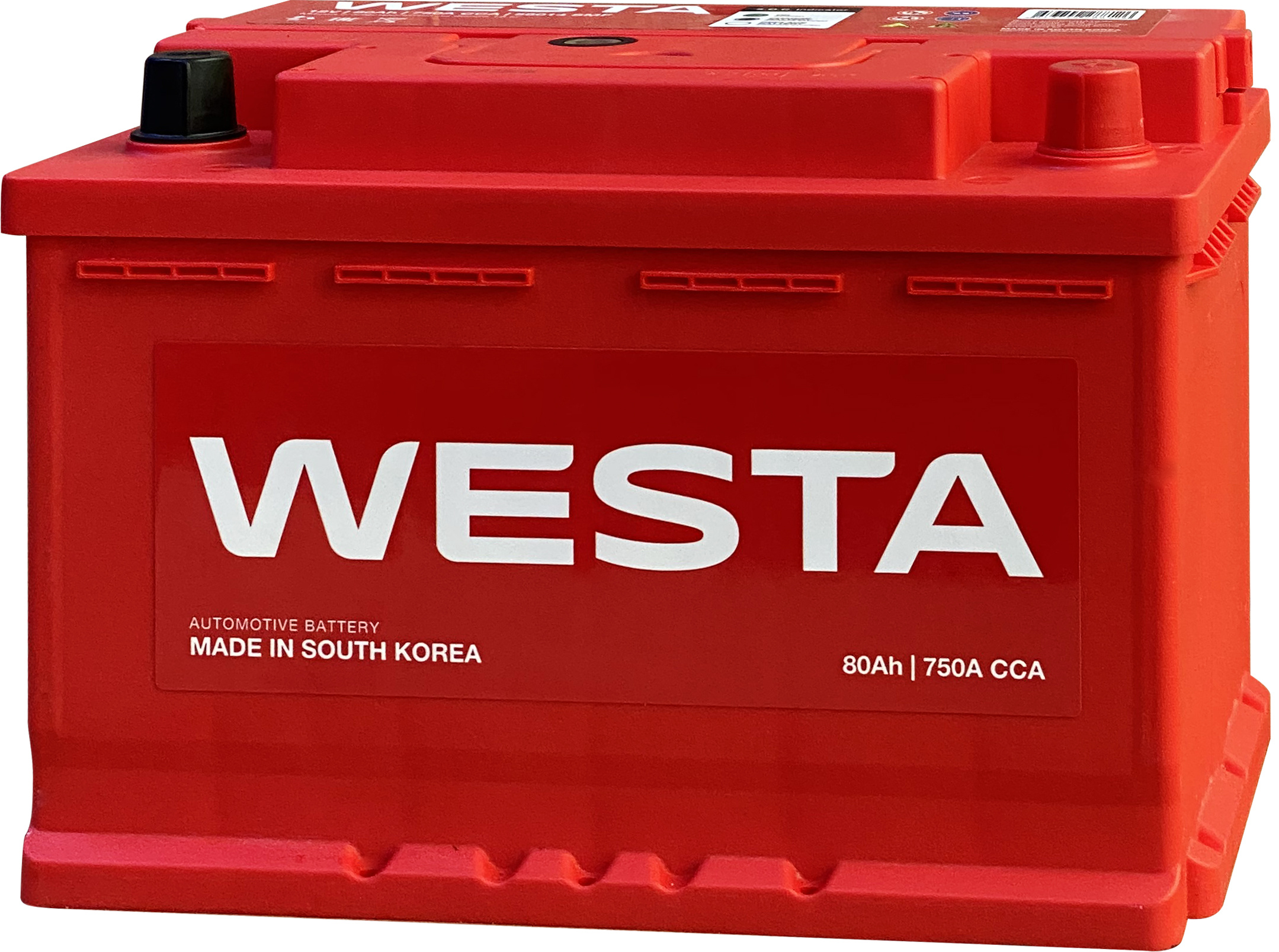 Аккумулятор WESTA Korea 58014 SMF 80 Ач 750 А обратная полярность