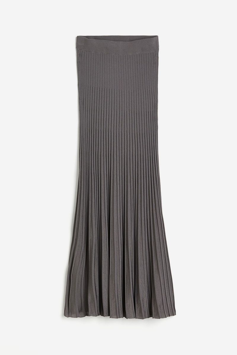 

Юбка женская H&M 1219066 серая L, Серый, 1219066