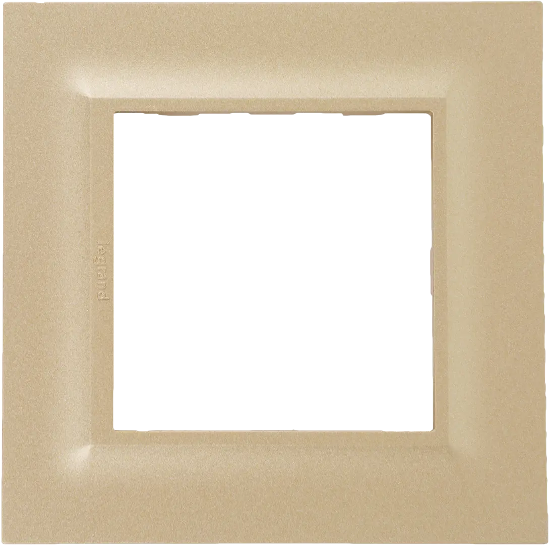 Рамка для розеток и выключателей Legrand Structura 1 пост, цвет золото рамка на 1 пост legrand celiane 069201