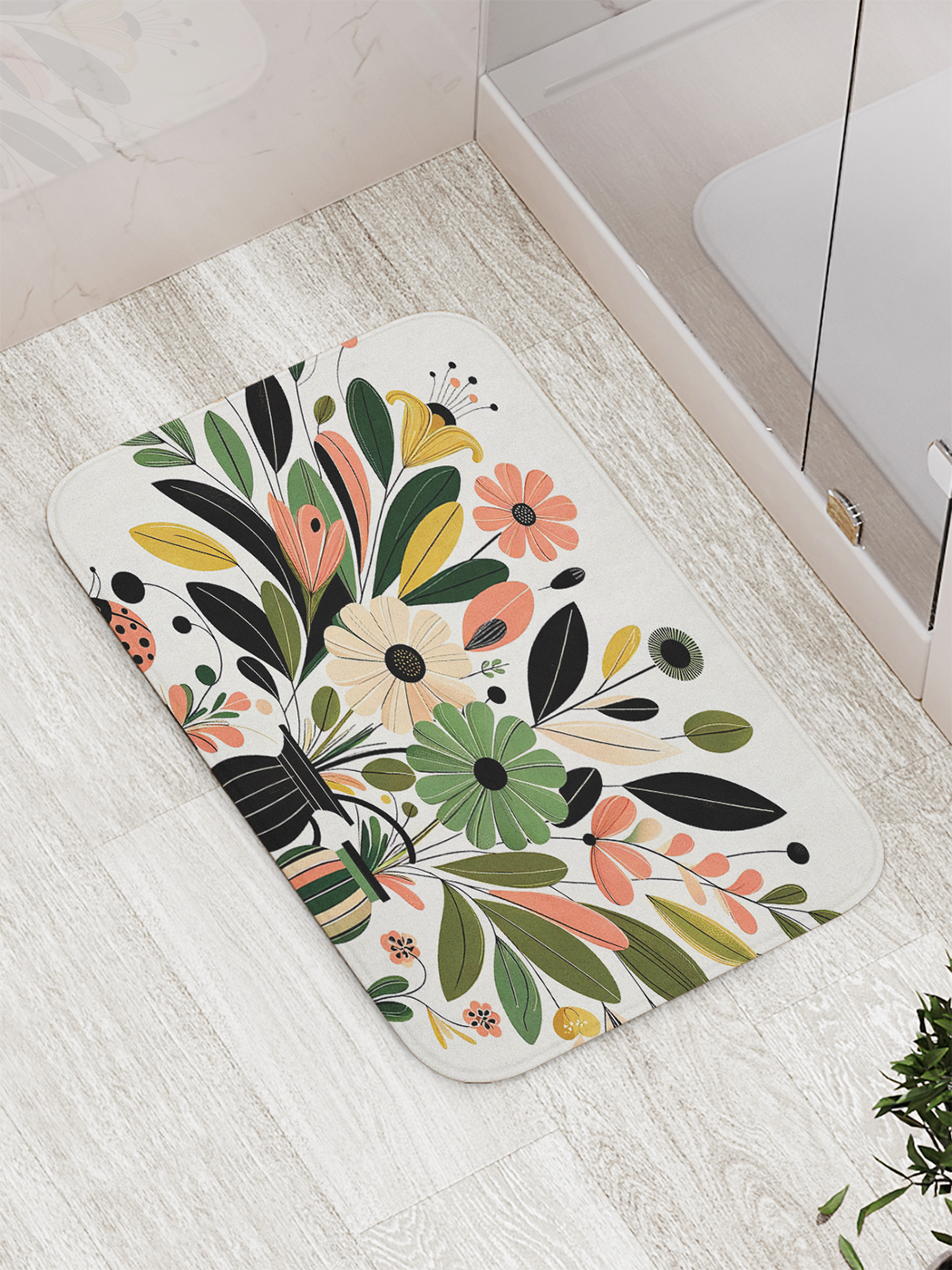 

Коврик для ванной и туалета мягкий JoyArty "Две вазы", bath_sd2892
