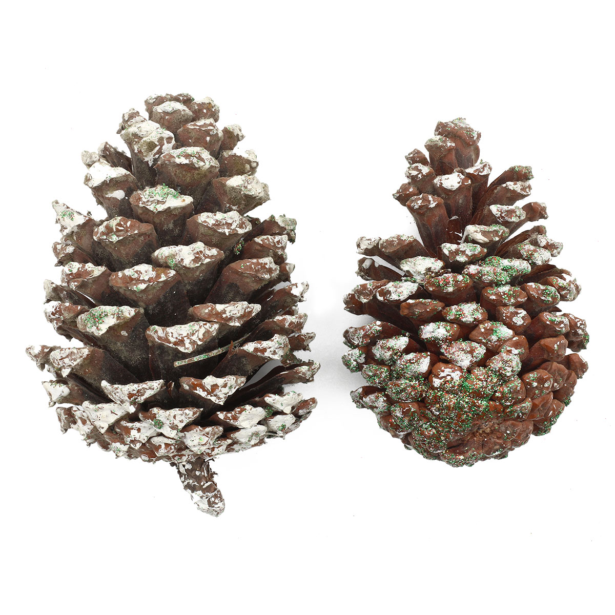 

XY19-834 Шишки обработанные натуральные длина 10-12 см, ширина 6-8 см, 2шт (Белые)