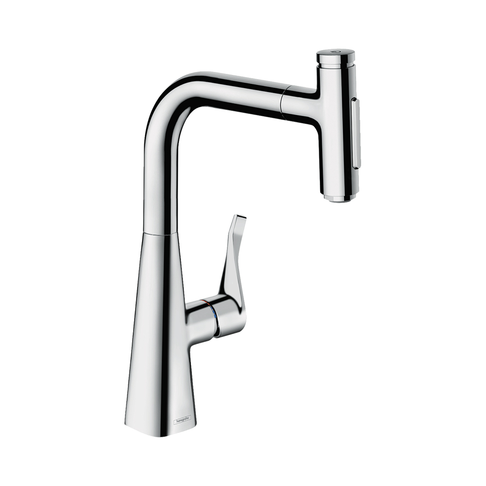 фото Смеситель для кухни hansgrohe metris select хром 73822000