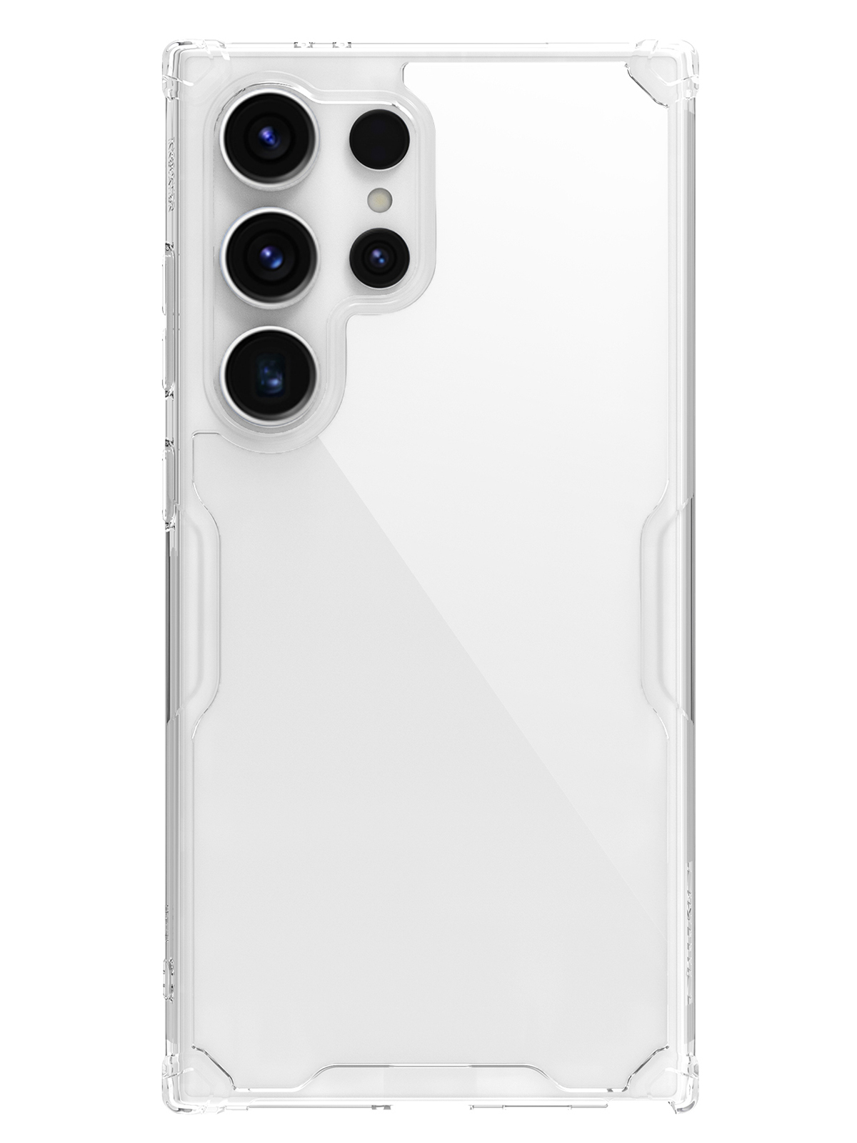 

Чехол Nillkin для Samsung Galaxy S24 Ultra Nature Pro с белым бампером прозрачный, Белый