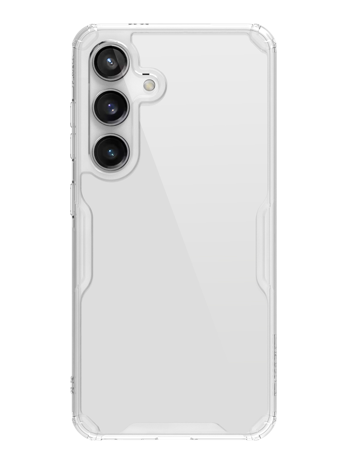 

Чехол Nillkin для Samsung Galaxy S24 Plus с белым бампером, прозрачный, Белый
