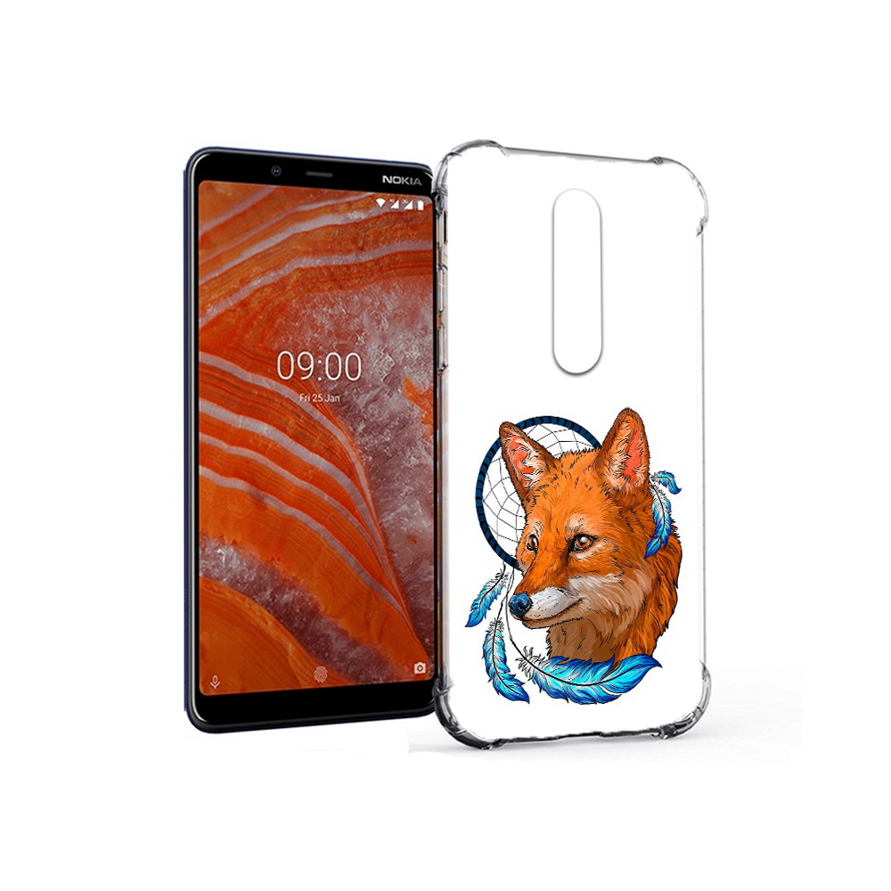 

Чехол MyPads Tocco для Nokia 3.1 Plus лиса и ловец снов (PT121397.96.438), Прозрачный, Tocco