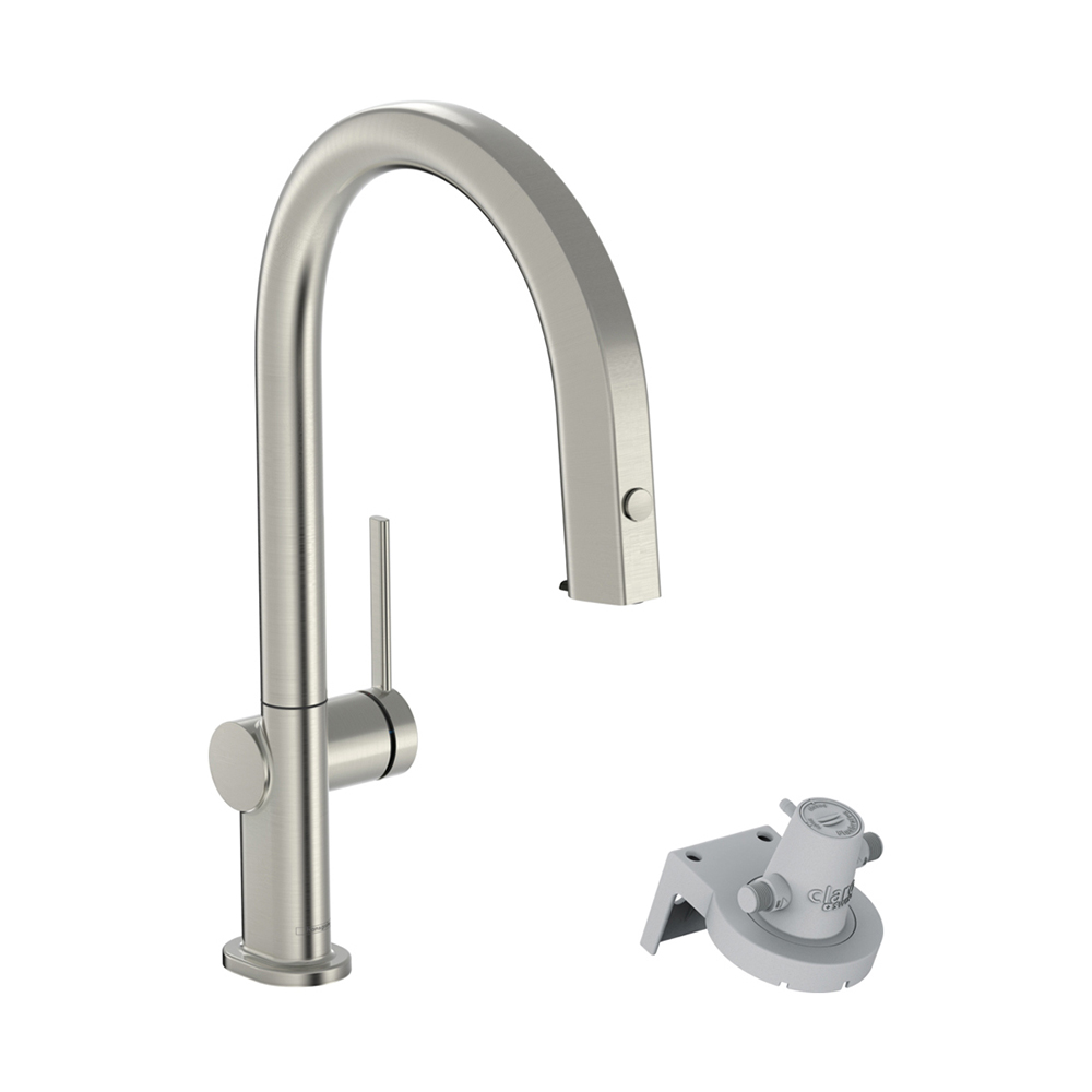 

Смеситель для кухни Hansgrohe Aqittura с вытяжным изливом 76803800, Серебристый