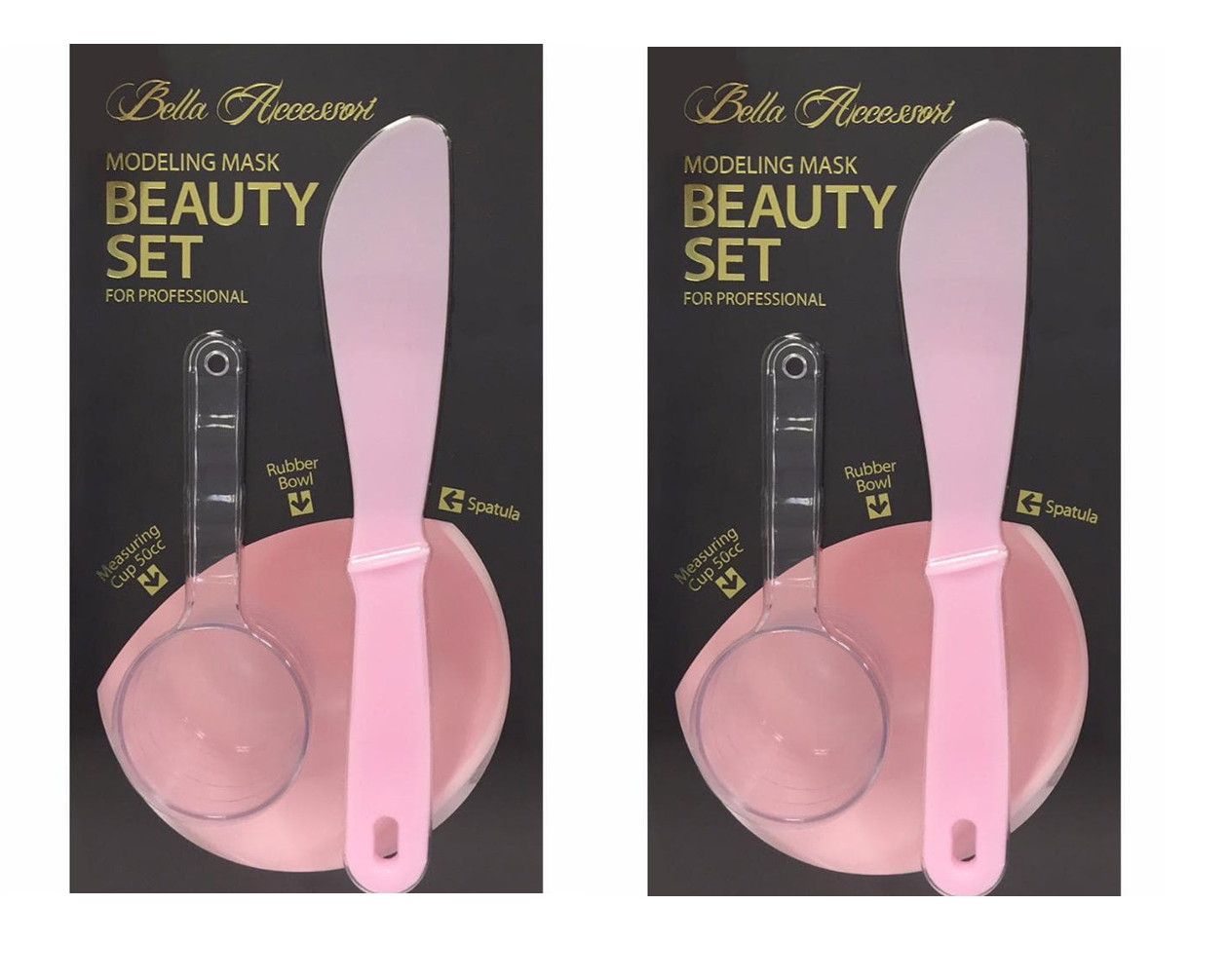 Набор Anskin косметических чаш Bella Accesorries Beauty Set Pink 2 шт