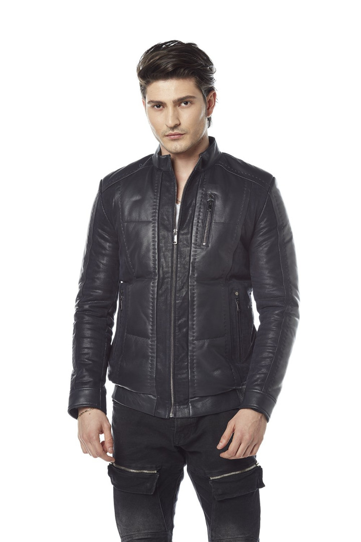 

Кожаная куртка мужская Hodore H35-205 черная 2XL (товары доставляются из-за рубежа), H35-205