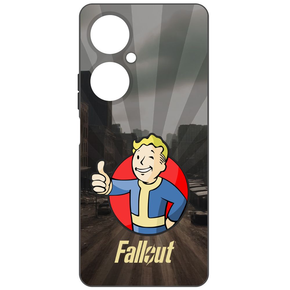 

Чехол-накладка Krutoff Soft Case Фоллаут (Fallout) - Волт-бой для Huawei Nova 11i черный