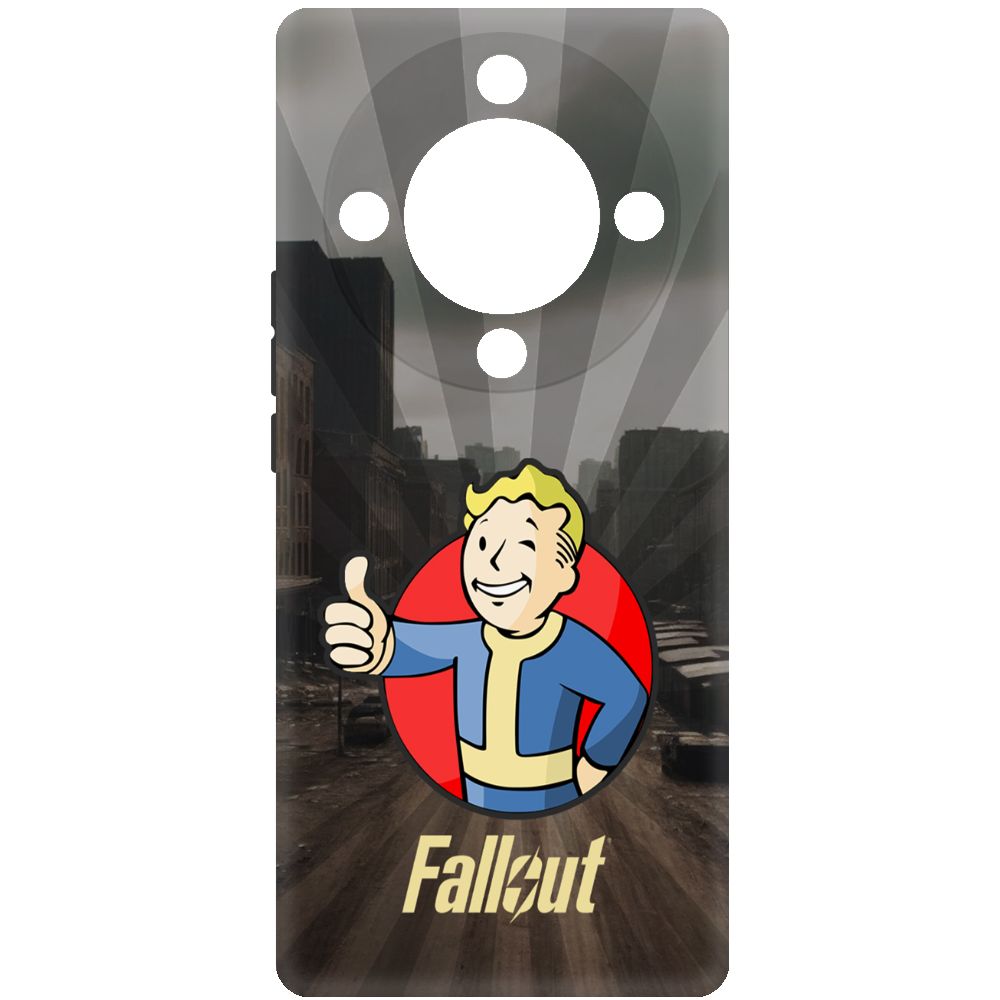 

Чехол-накладка Krutoff Soft Case Фоллаут (Fallout) - Волт-бой для Honor X9a черный