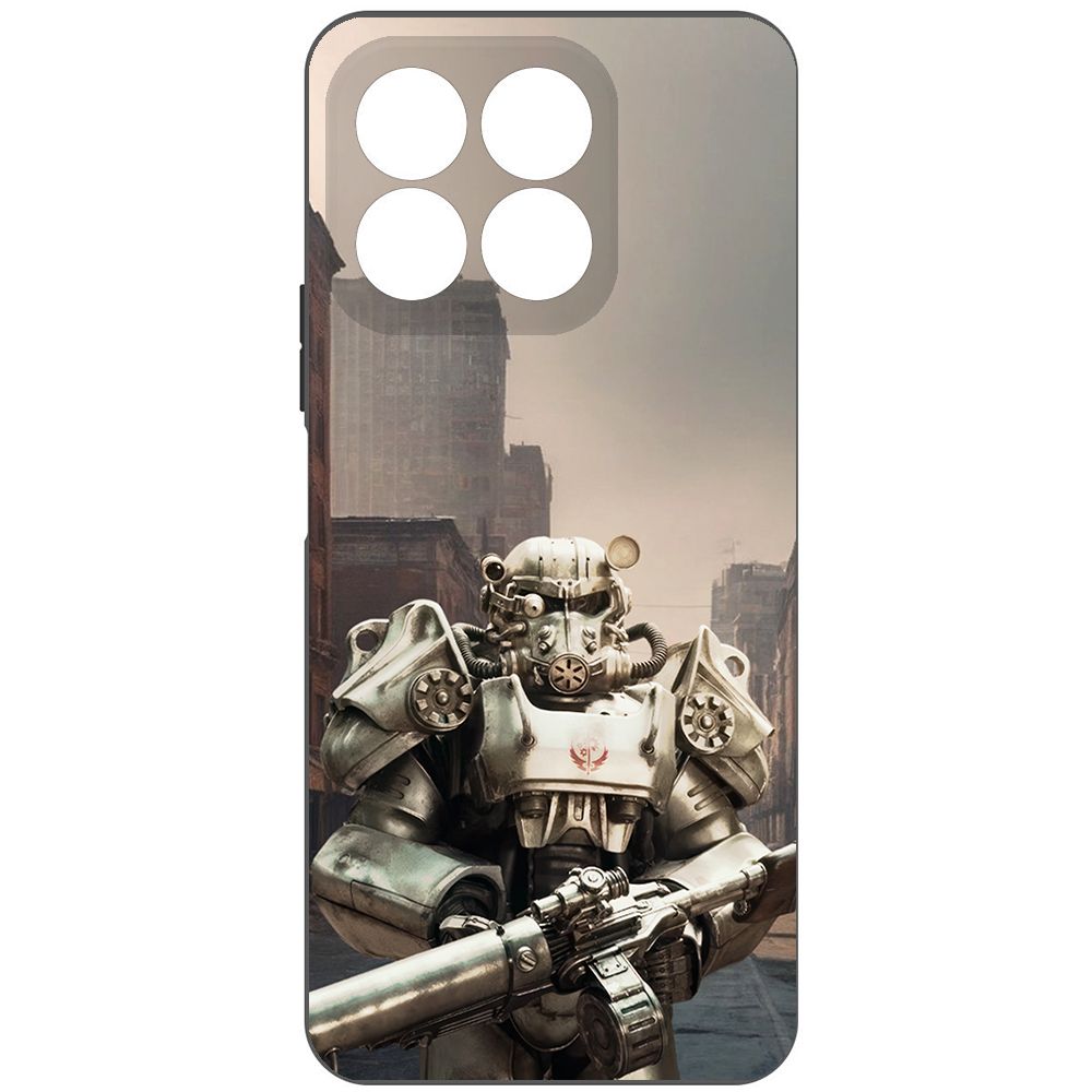 

Чехол-накладка Krutoff Soft Case Фоллаут (Fallout) - Рыцарь Братства для Honor X8b черный