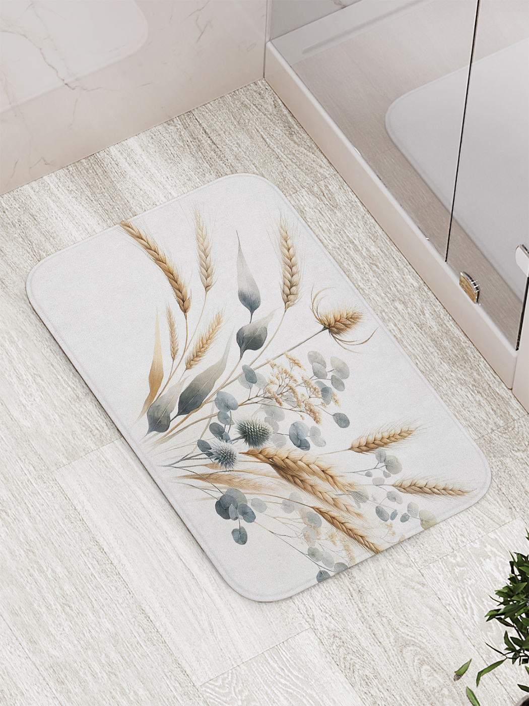 

Коврик для ванной и туалета мягкий JoyArty "Рожь", bath_sd2879