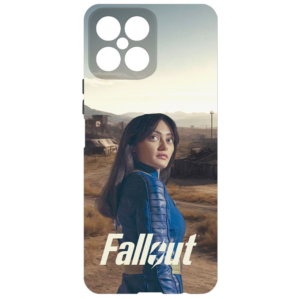 

Чехол-накладка Krutoff Soft Case Фоллаут (Fallout) - Люси в пустошах для Honor X8 черный
