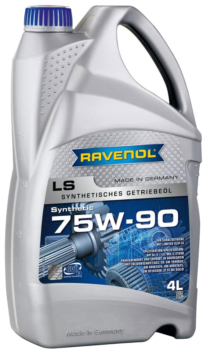 фото Sae 75w-90 4l getriebeoel ls new трансмиссионное масло ravenol 4014835734395