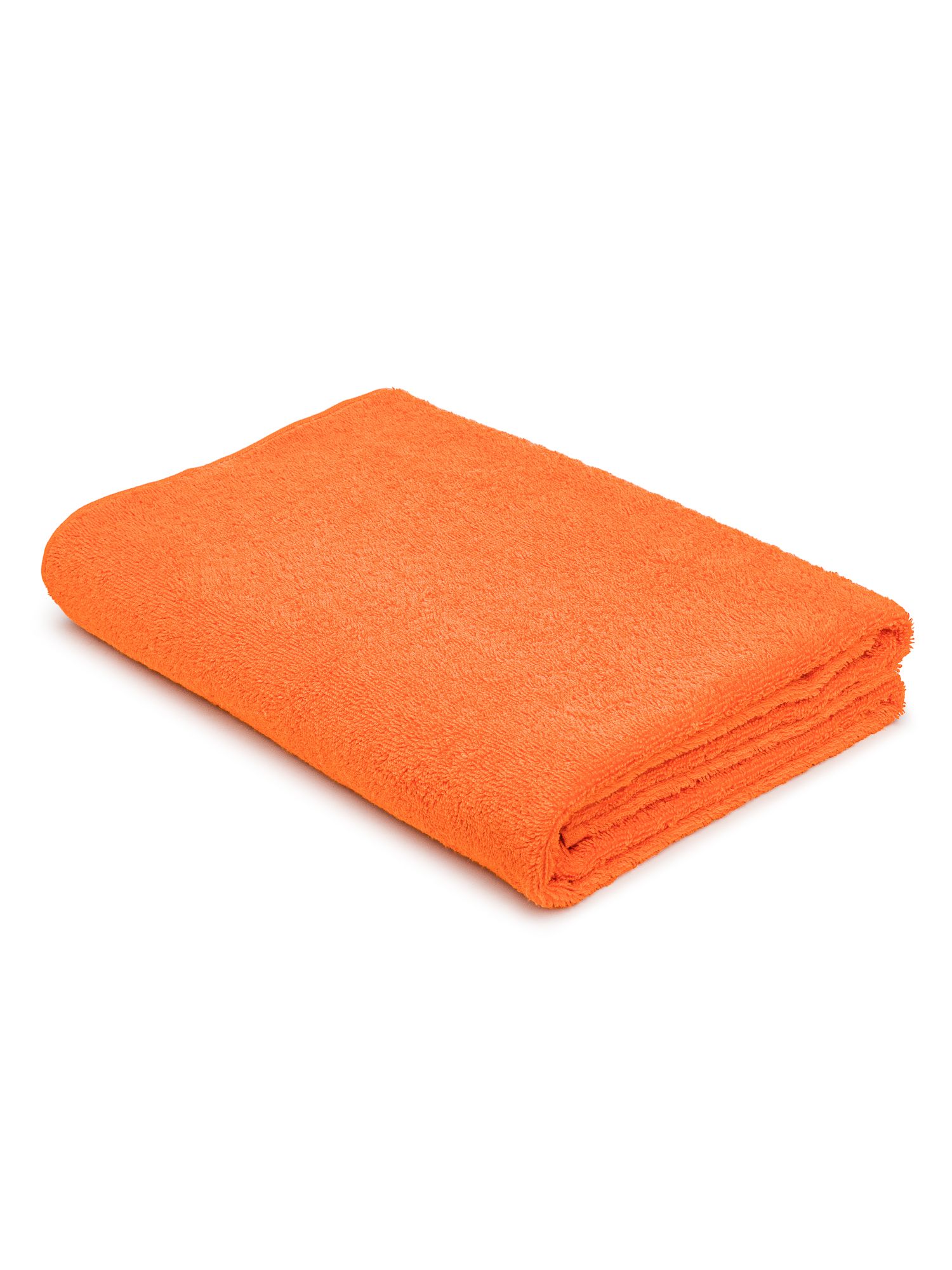 Махровое полотенце 70х140 банное TCStyle оранжевого цвета 1 шт. 470 гр/м2