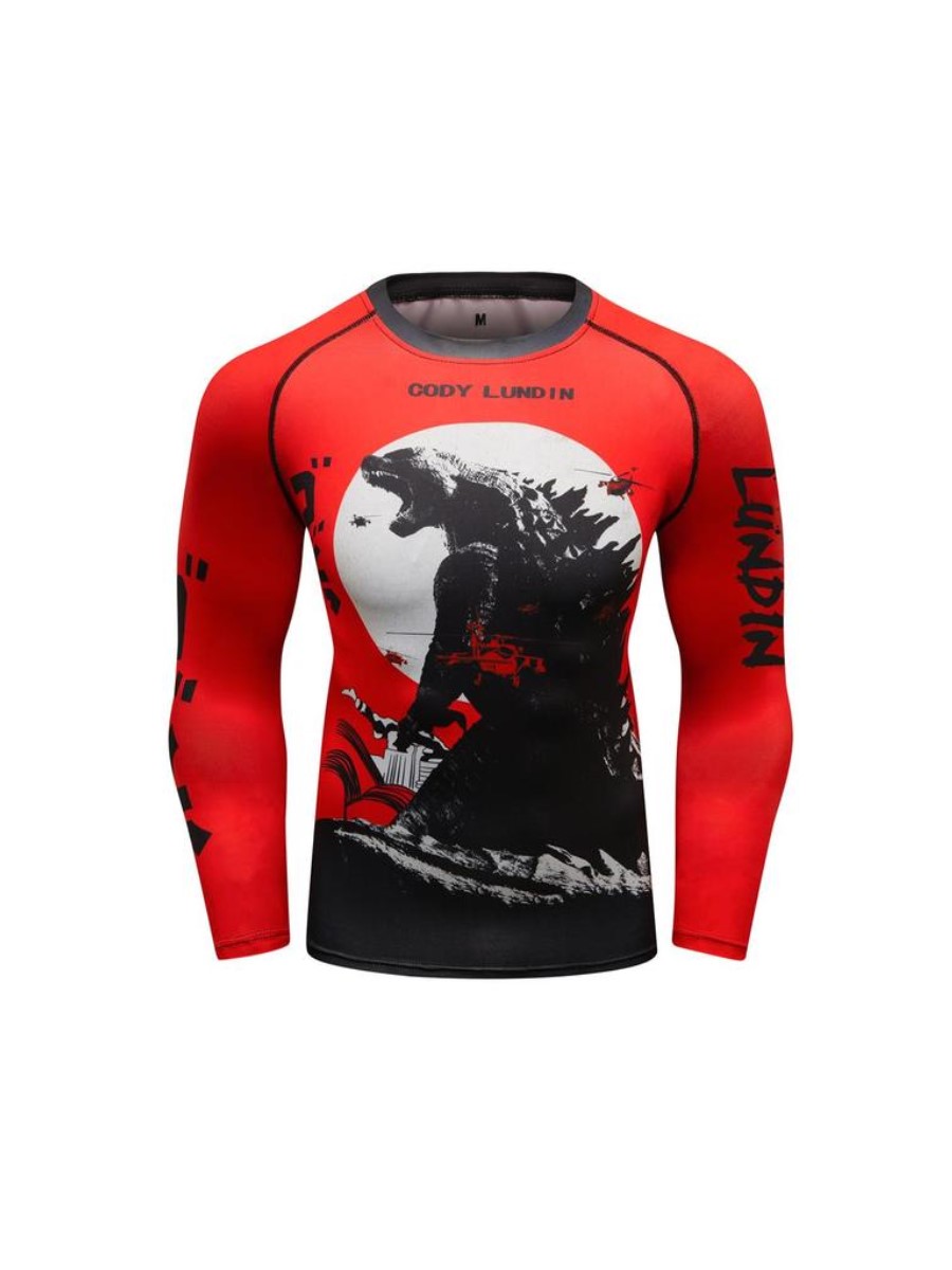 

Рашгард мужской Cody Lundin Godzilla CL12347 р. XXL, Красный, Godzilla