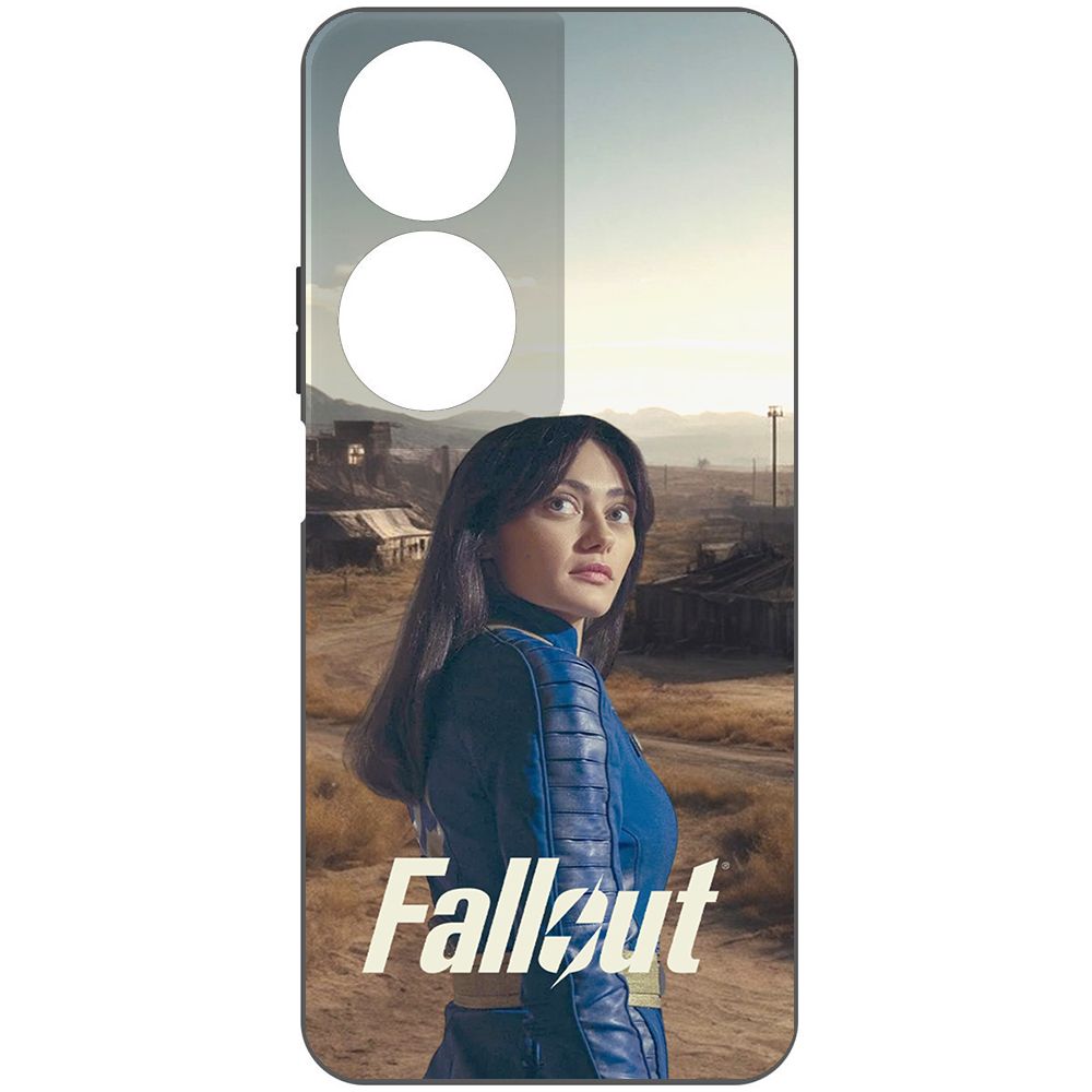 

Чехол-накладка Krutoff Soft Case Фоллаут (Fallout) - Люси в пустошах для Honor X7b черный