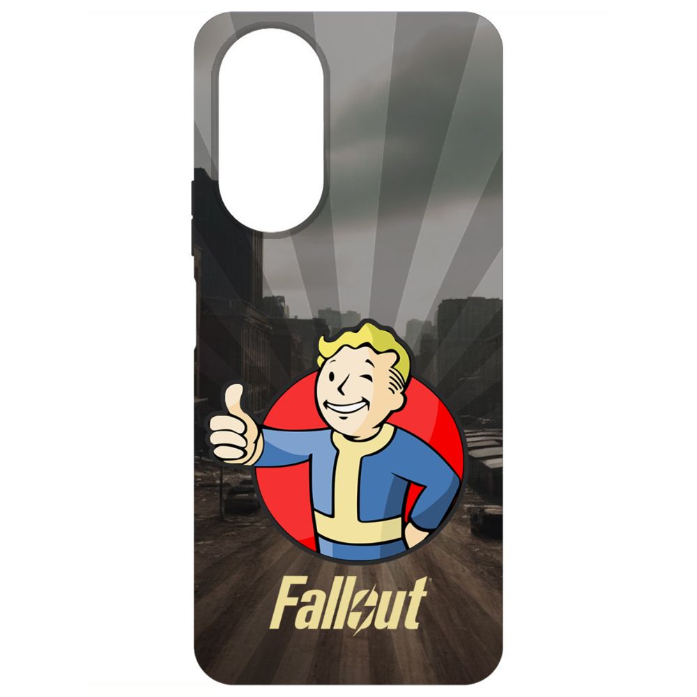 

Чехол-накладка Krutoff Soft Case Фоллаут (Fallout) - Волт-бой для Honor X7 черный