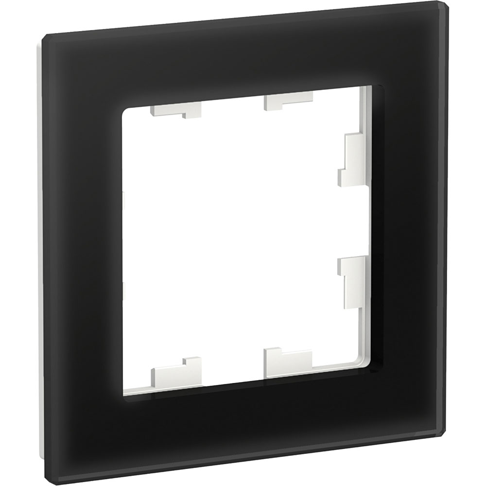 

Schneider Electric Рамка Schneider Electric AtlasDesign Nature 1 пост. Стекло черное, Черный