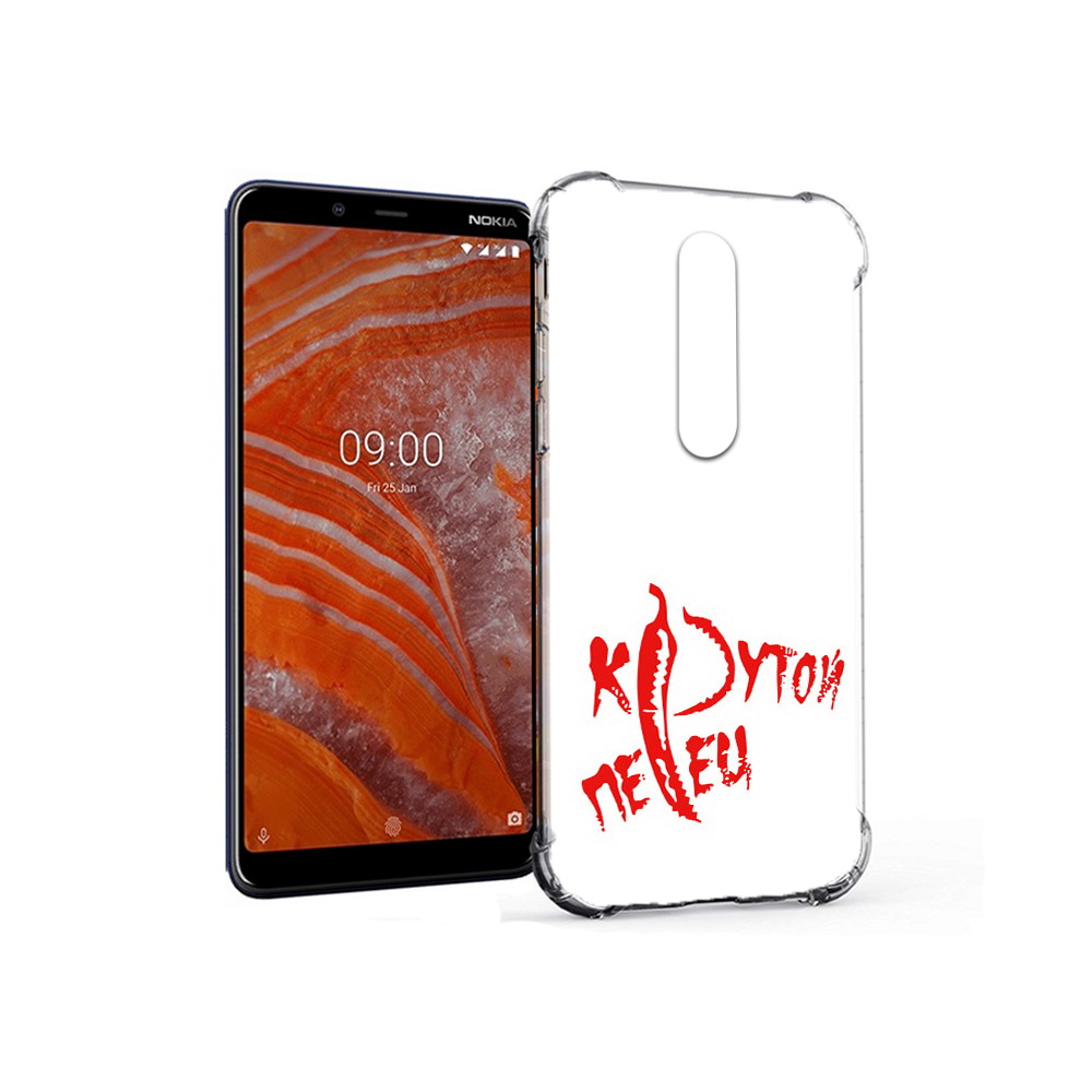 

Чехол MyPads Tocco для Nokia 3.1 Plus крутой перец (PT121397.96.426), Прозрачный, Tocco