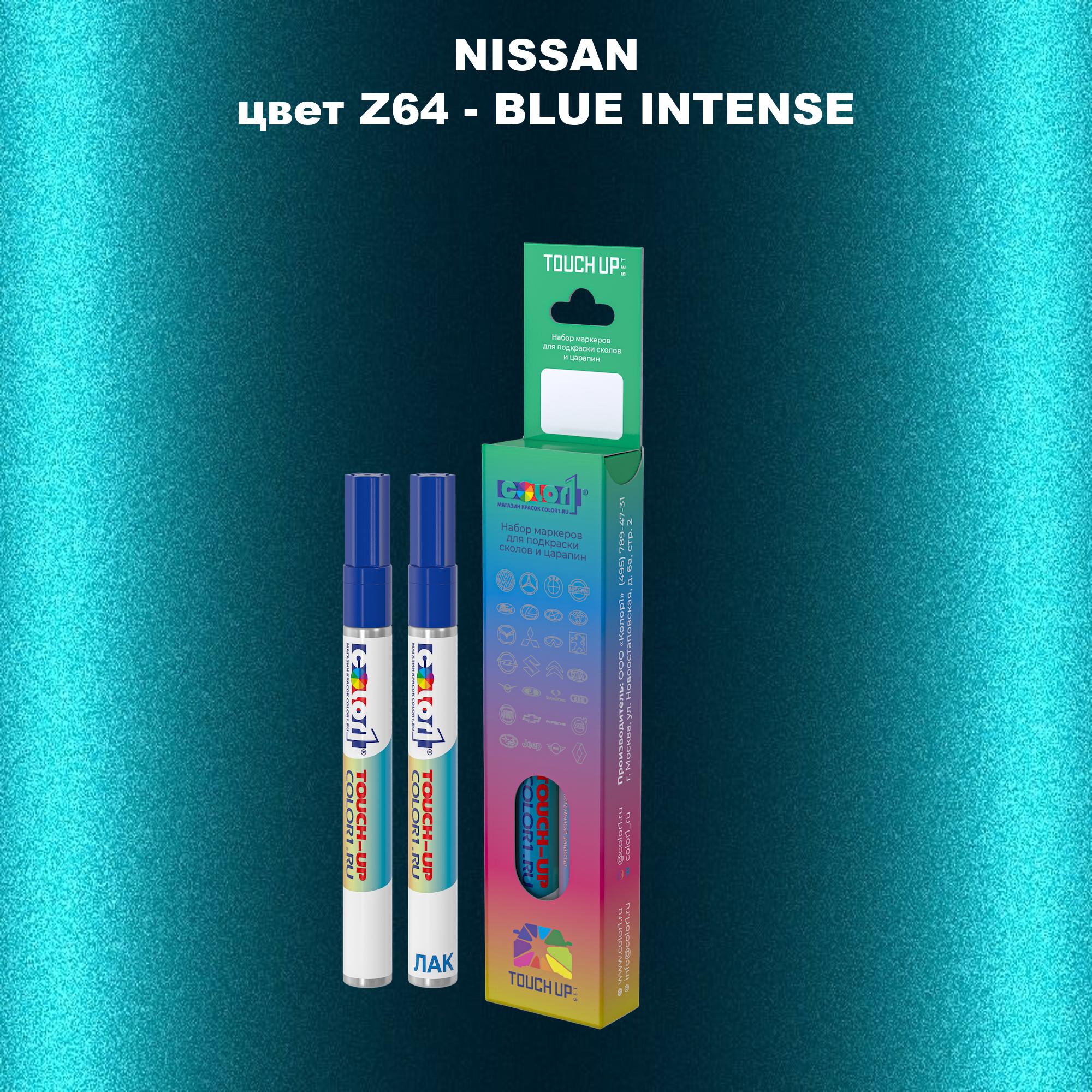 

Маркер с краской COLOR1 для NISSAN, цвет Z64 - BLUE INTENSE, Синий