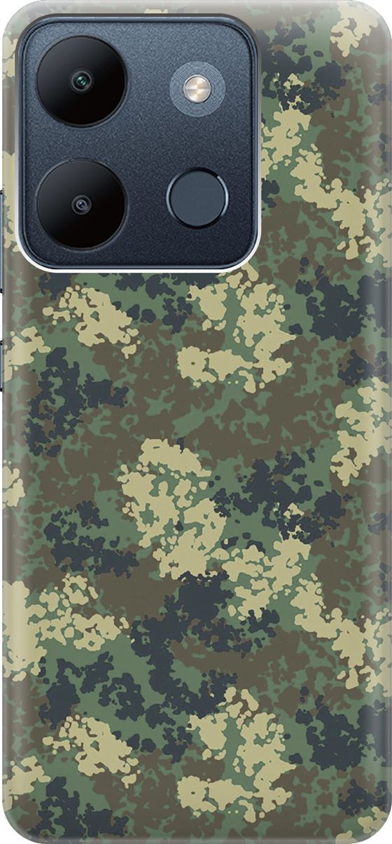 

Чехол на Infinix Smart 7/Tecno Spark Go 2023/Pop 7/Pop 7 Pro "Лесной камуфляж", Бежевый;зеленый, 158836
