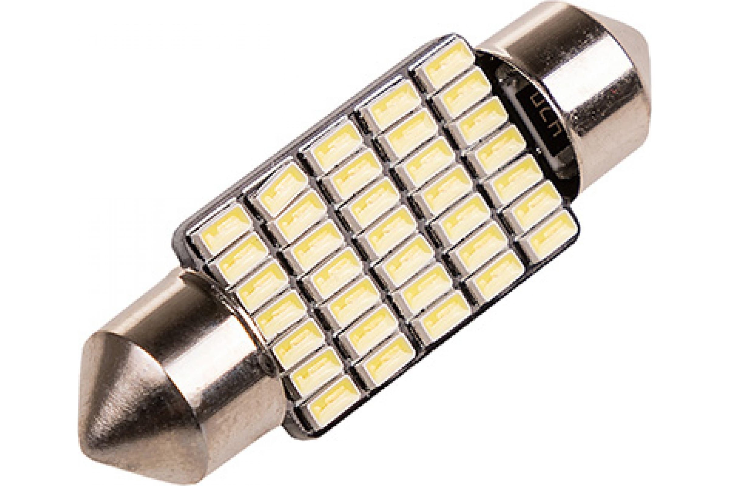 

SKYWAY Автолампа диод T11 C5W 35 SMD диодов 1-конт 36мм белая салон S08201407