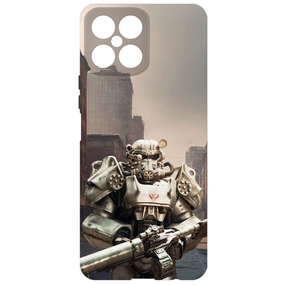 

Чехол-накладка Krutoff Soft Case Фоллаут (Fallout) - Рыцарь Братства для Honor X30i черный