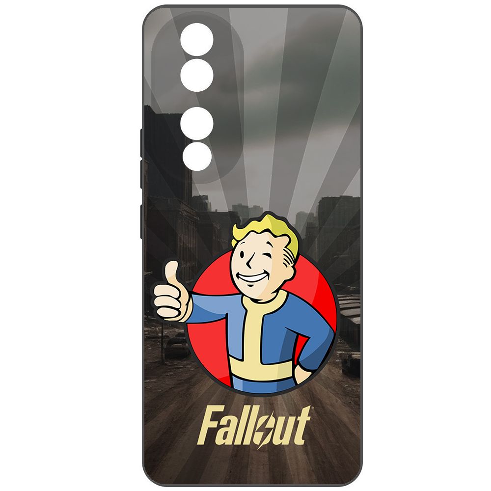 

Чехол-накладка Krutoff Soft Case Фоллаут (Fallout) - Волт-бой для Honor 90 черный