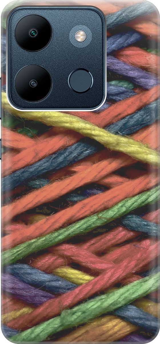 

Чехол на Infinix Smart 7/Tecno Spark Go 2023/Pop 7/Pop 7 Pro "Разноцветная пряжа", Красный;синий, 158845