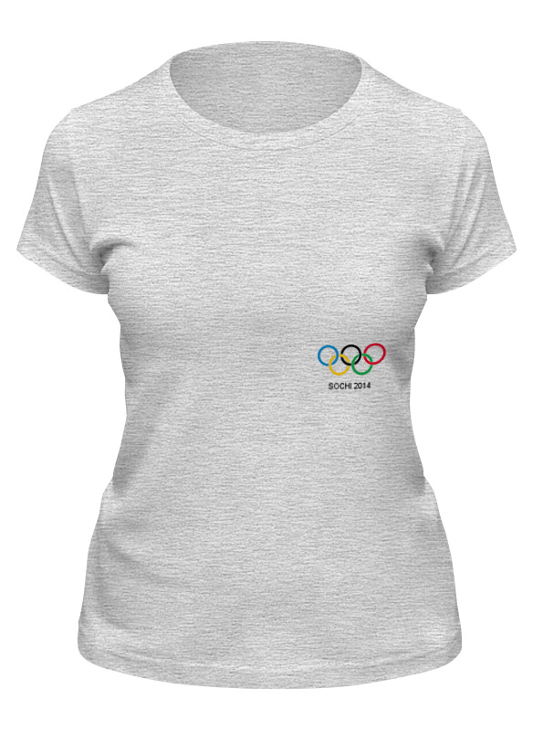 

Футболка женская Printio Сочи 2014 серая 2XL, Серый, Сочи 2014