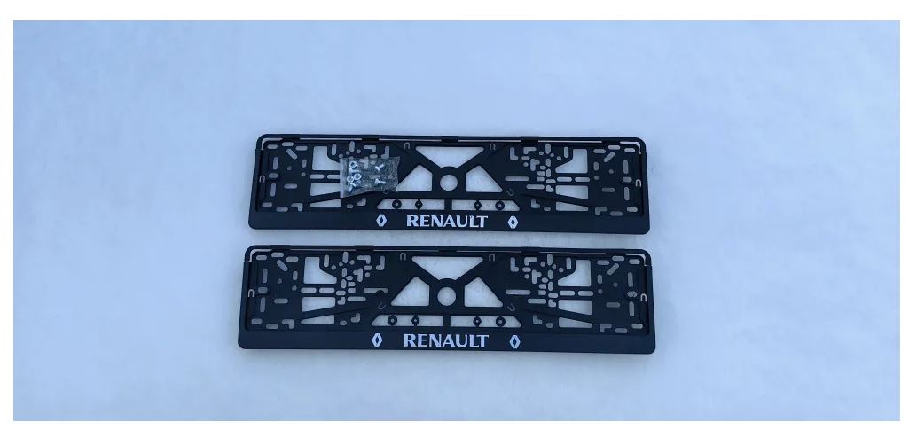 

Рамки номерного знака Логоавто RENAULT, 2 рамки + крепеж, рельеф
